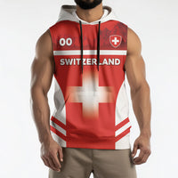 Custom Switzerland Football 2026 Sleeveless Hoodie Swiss Alps Special Style