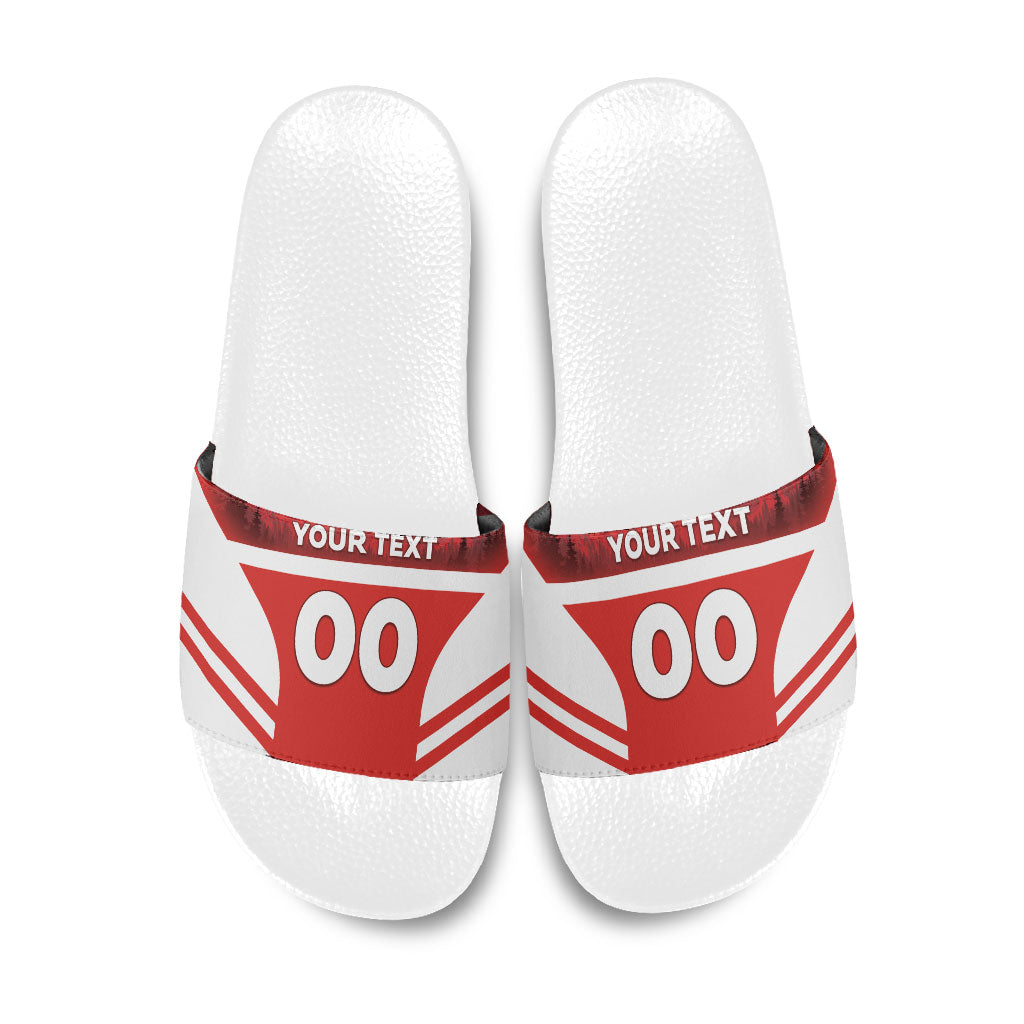 Custom Switzerland Football 2026 Slide Sandals Swiss Alps Special Style