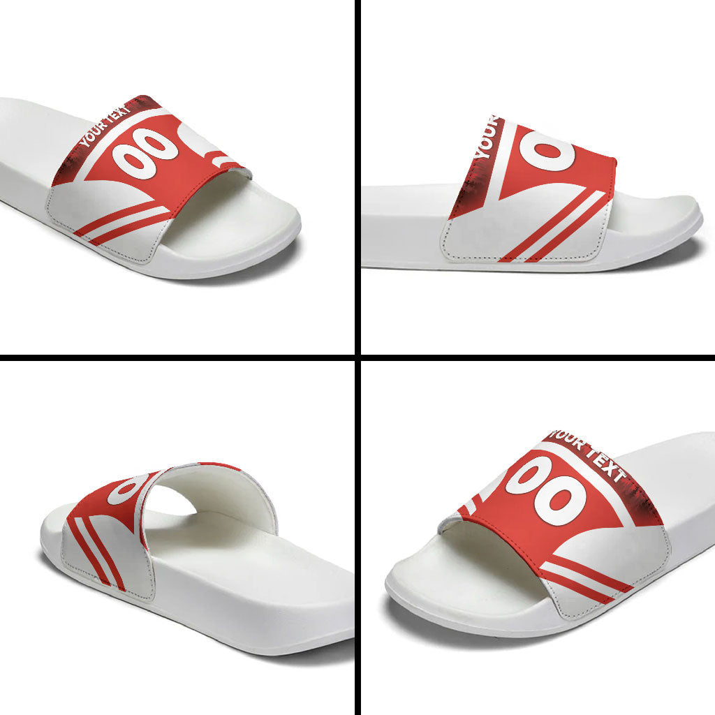 Custom Switzerland Football 2026 Slide Sandals Swiss Alps Special Style