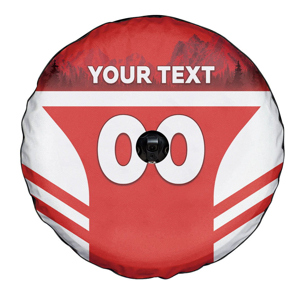 Custom Switzerland Football 2026 Spare Tire Cover Swiss Alps Special Style