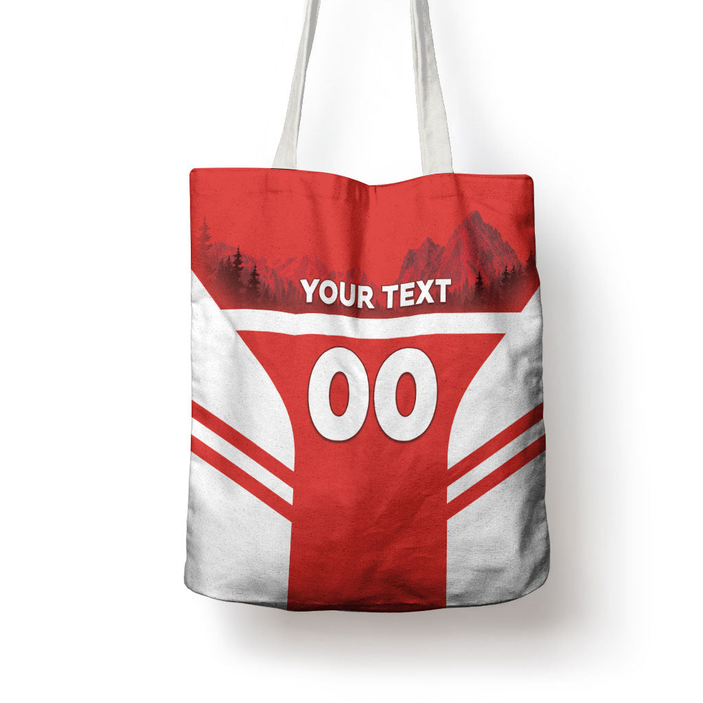 Custom Switzerland Football 2026 Tote Bag Swiss Alps Special Style