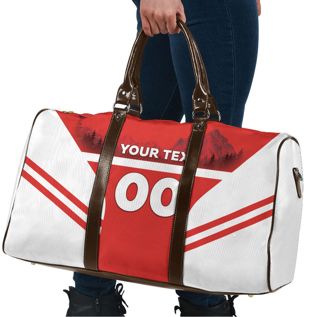 Custom Switzerland Football 2026 Travel Bag Swiss Alps Special Style