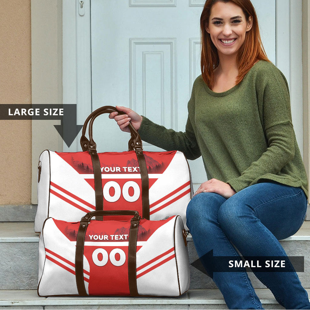Custom Switzerland Football 2026 Travel Bag Swiss Alps Special Style