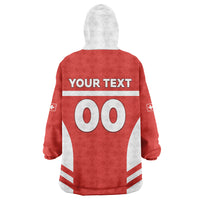 Custom Switzerland Football 2026 Wearable Blanket Hoodie Swiss Alps Special Style