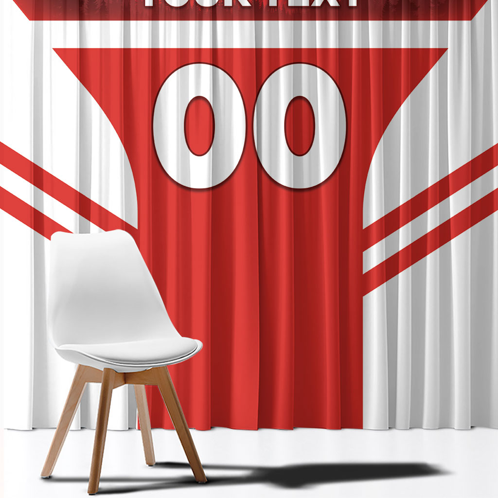 Custom Switzerland Football 2026 Window Curtain Swiss Alps Special Style