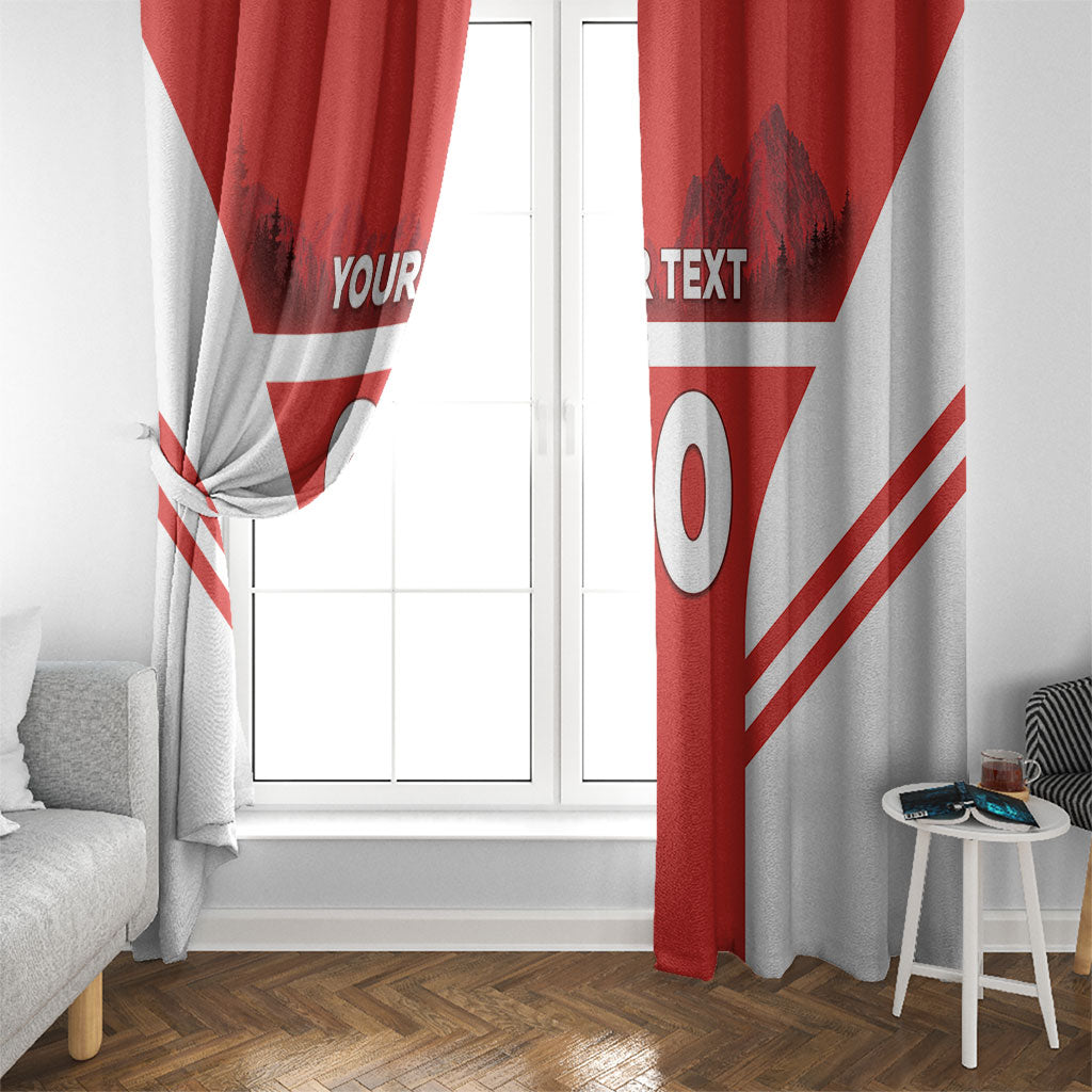Custom Switzerland Football 2026 Window Curtain Swiss Alps Special Style