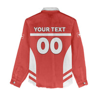 Custom Switzerland Football 2026 Women Casual Shirt Swiss Alps Special Style