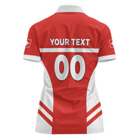 Custom Switzerland Football 2026 Women Polo Shirt Swiss Alps Special Style