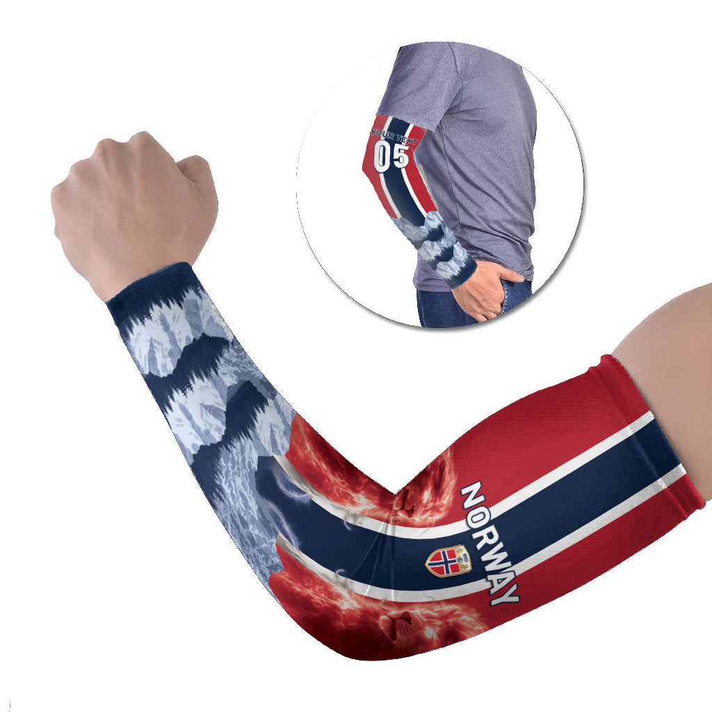 Custom Norway Football 2026 Arm Sleeves Norge On Top