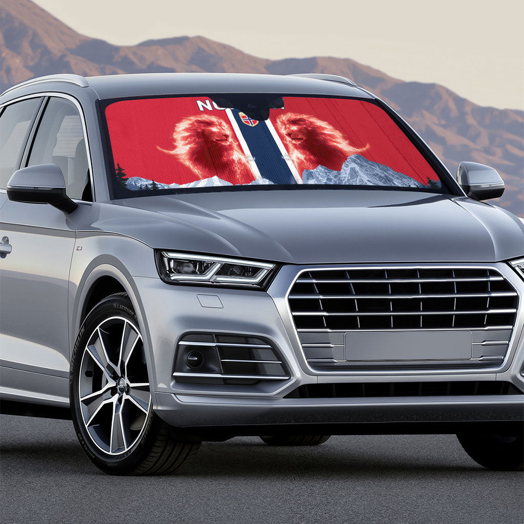 Norway Football 2026 Auto Sun Shade Norge On Top