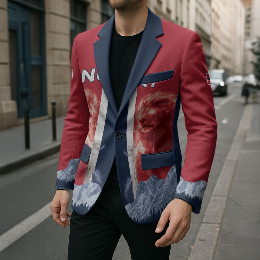 Custom Norway Football 2026 Blazer Norge On Top