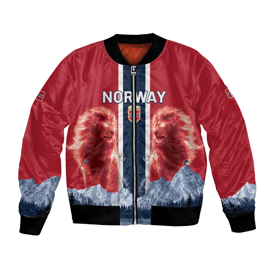 Custom Norway Football 2026 Bomber Jacket Norge On Top