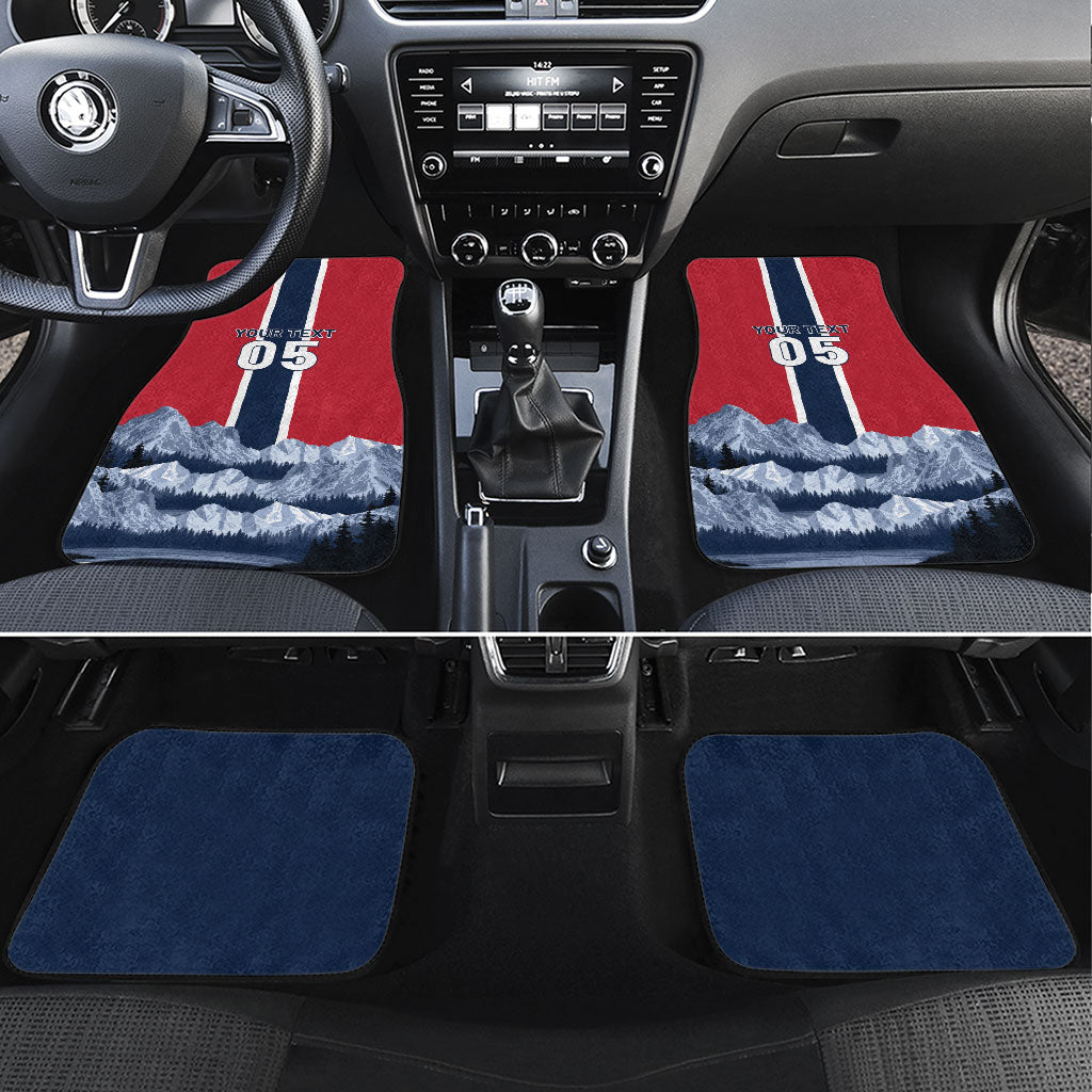 Custom Norway Football 2026 Car Mats Norge On Top