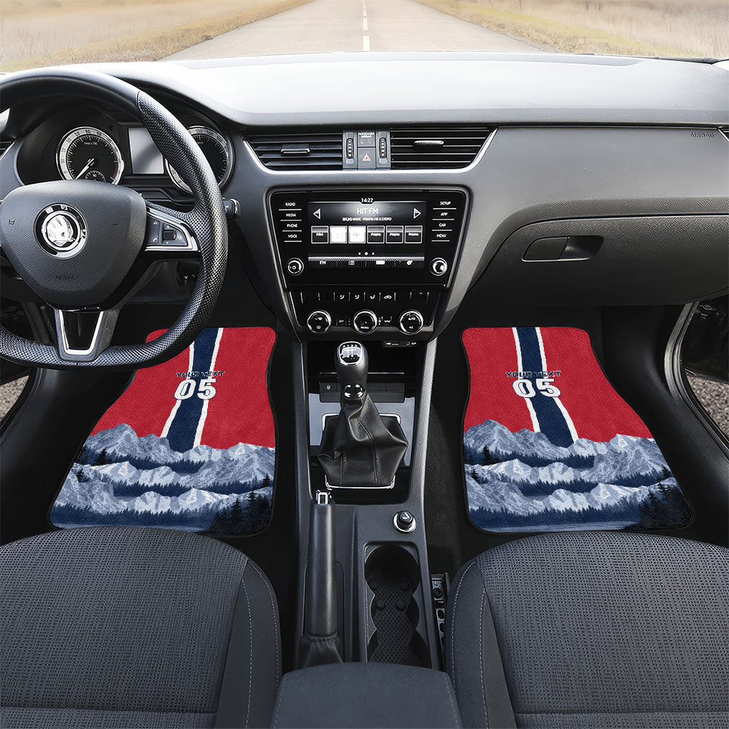 Custom Norway Football 2026 Car Mats Norge On Top