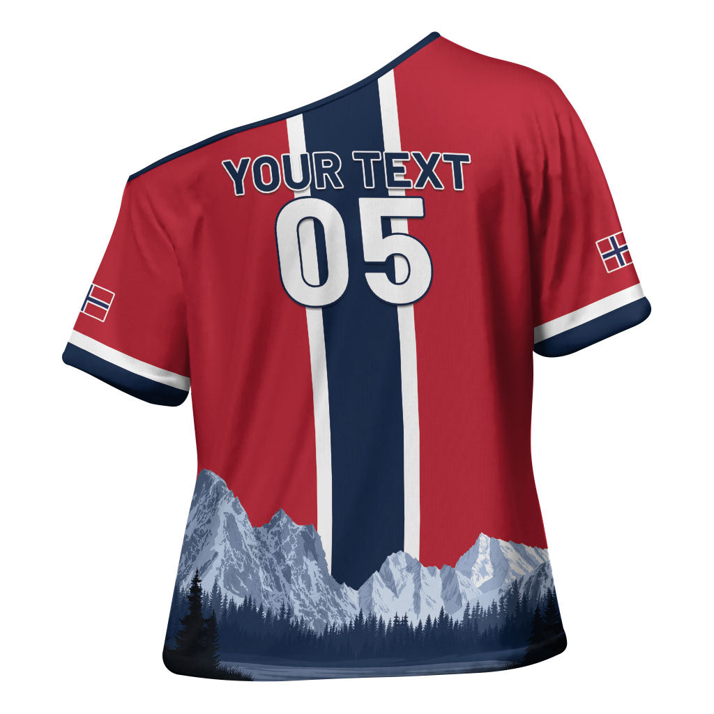 Custom Norway Football 2026 Cross Shoulder Shirt Norge On Top