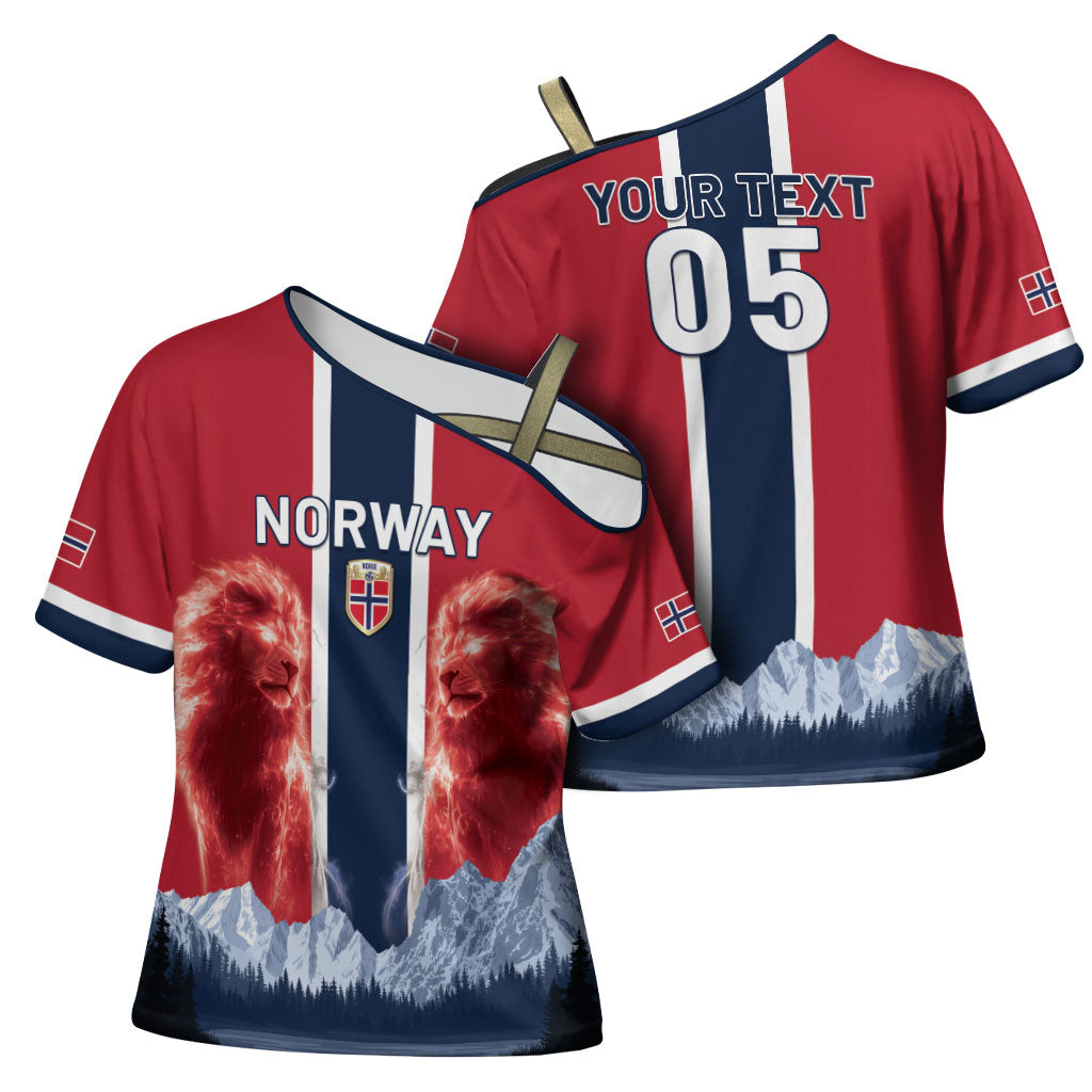 Custom Norway Football 2026 Cross Shoulder Shirt Norge On Top
