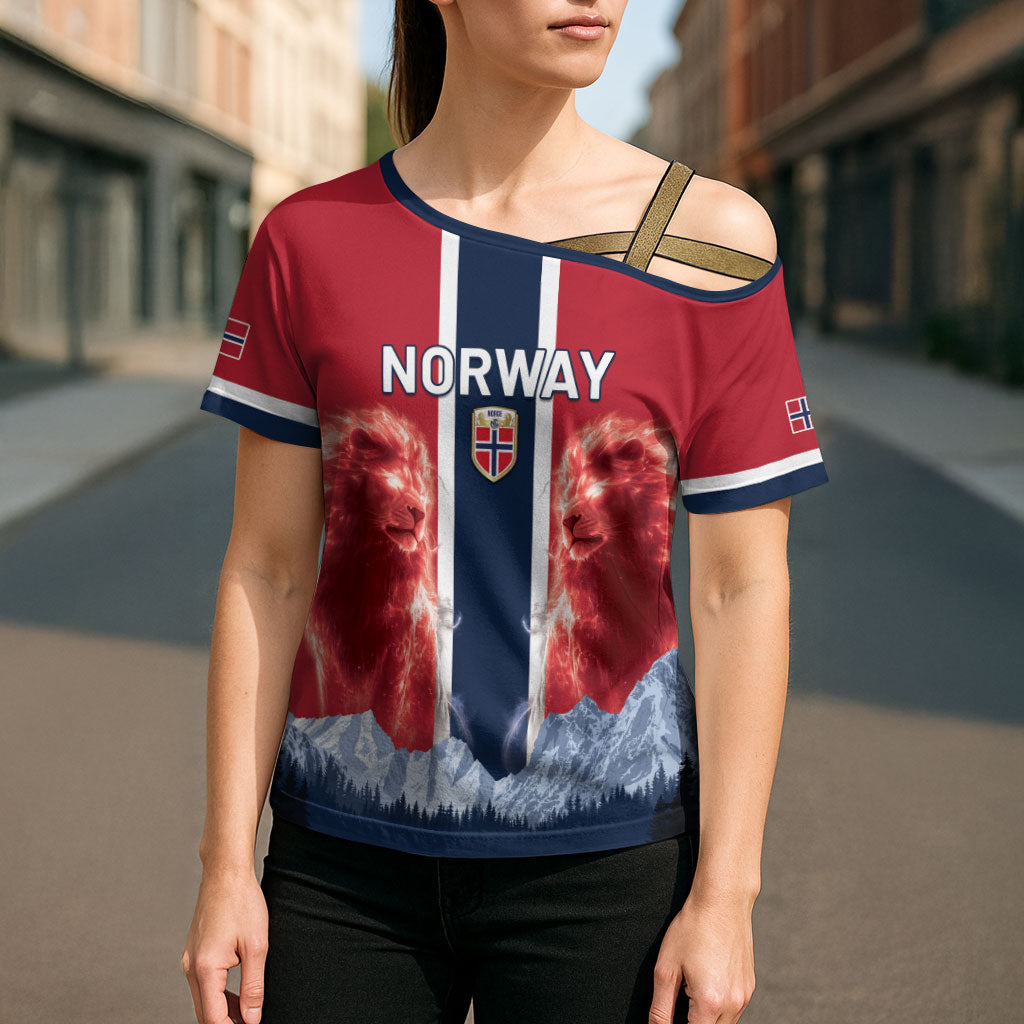 Custom Norway Football 2026 Cross Shoulder Shirt Norge On Top