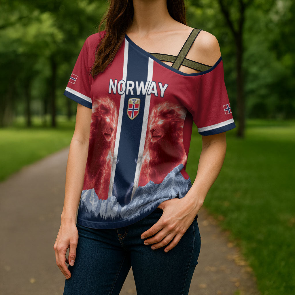 Custom Norway Football 2026 Cross Shoulder Shirt Norge On Top