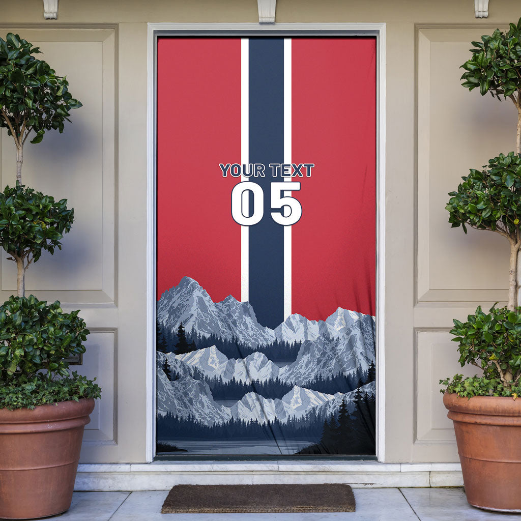 Custom Norway Football 2026 Door Cover Norge On Top