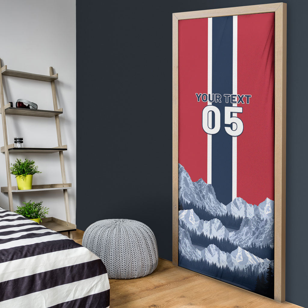 Custom Norway Football 2026 Door Cover Norge On Top