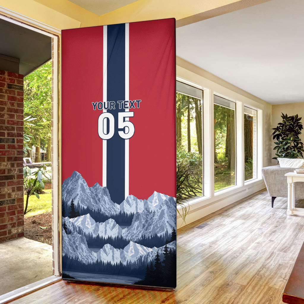 Custom Norway Football 2026 Door Cover Norge On Top