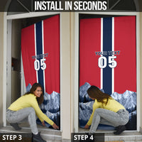 Custom Norway Football 2026 Door Cover Norge On Top
