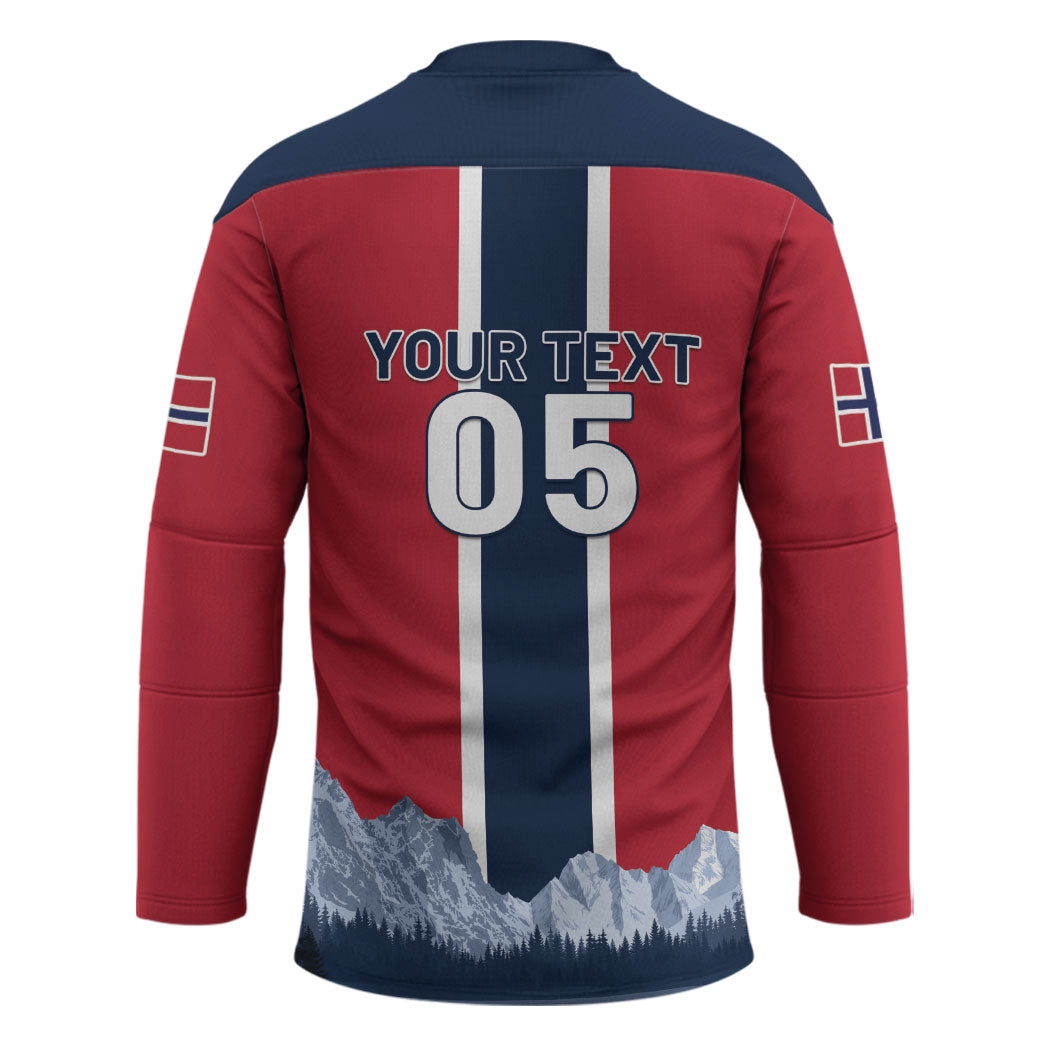Custom Norway Football 2026 Hockey Jersey Norge On Top