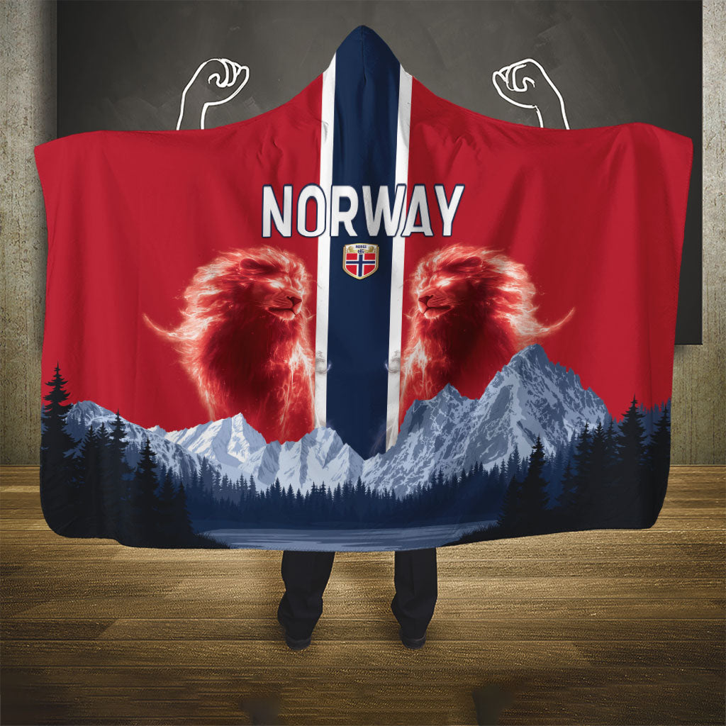 Norway Football 2026 Hooded Blanket Norge On Top
