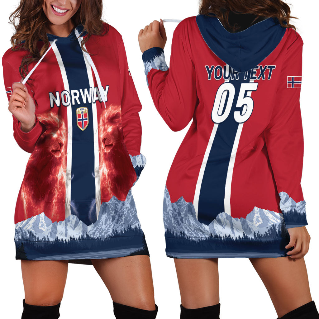 Custom Norway Football 2026 Hoodie Dress Norge On Top