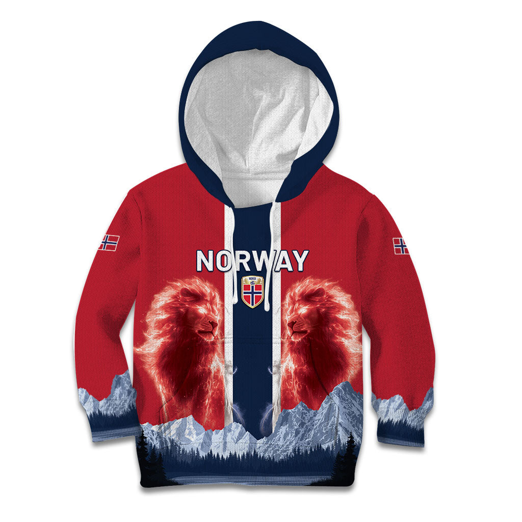 Custom Norway Football 2026 Kid Hoodie Norge On Top