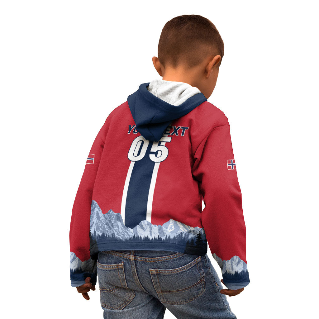 Custom Norway Football 2026 Kid Hoodie Norge On Top