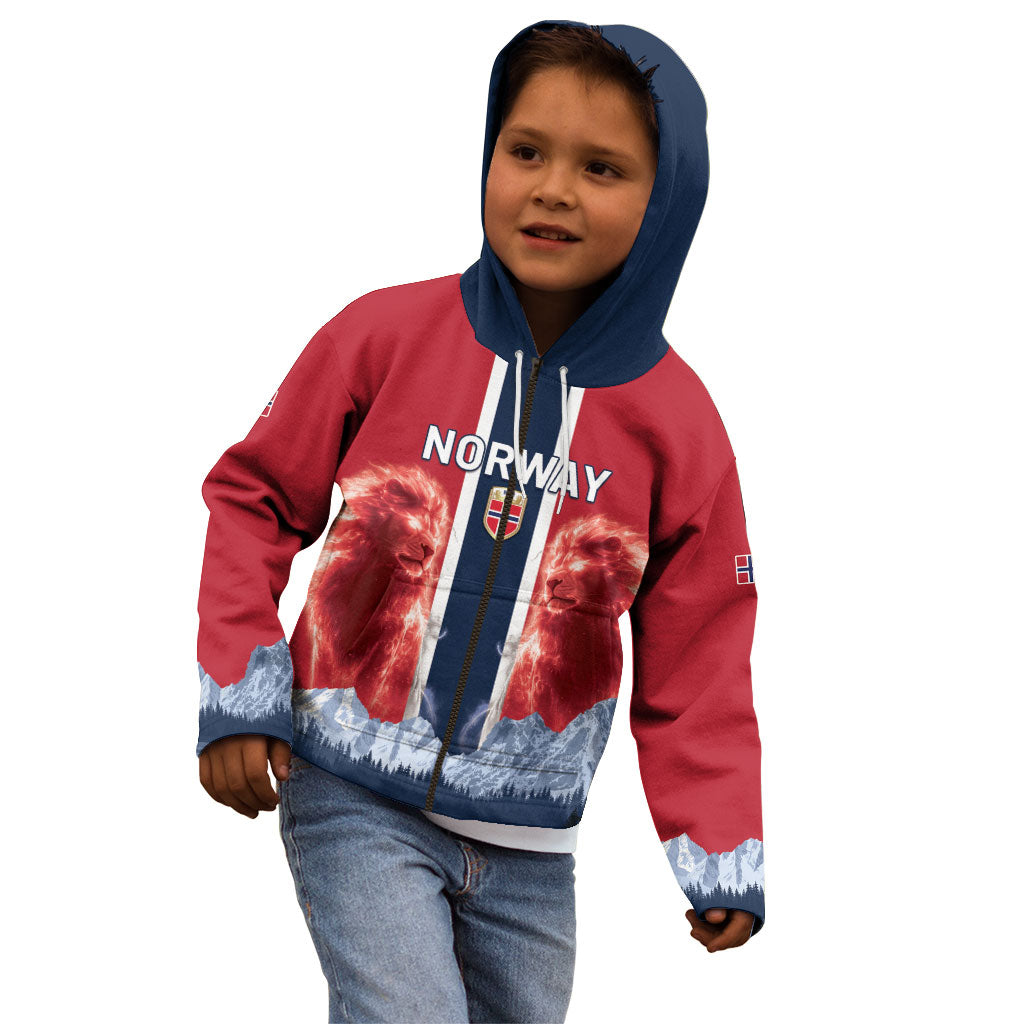 Custom Norway Football 2026 Kid Hoodie Norge On Top