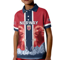 Custom Norway Football 2026 Kid Polo Shirt Norge On Top