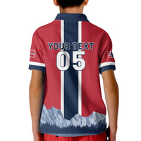 Custom Norway Football 2026 Kid Polo Shirt Norge On Top