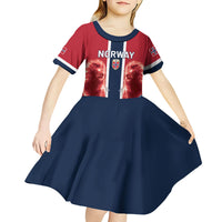 Custom Norway Football 2026 Kid Short Sleeve Dress Norge On Top