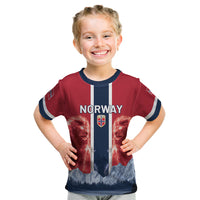 Custom Norway Football 2026 Kid T Shirt Norge On Top