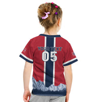 Custom Norway Football 2026 Kid T Shirt Norge On Top