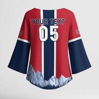 Custom Norway Football 2026 Kimono Sleeve Blouse Norge On Top