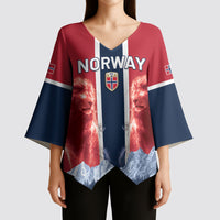 Custom Norway Football 2026 Kimono Sleeve Blouse Norge On Top