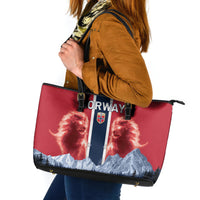 Norway Football 2026 Leather Tote Bag Norge On Top