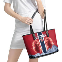 Norway Football 2026 Leather Tote Bag Norge On Top