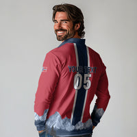 Custom Norway Football 2026 Long Sleeve Polo Shirt Norge On Top