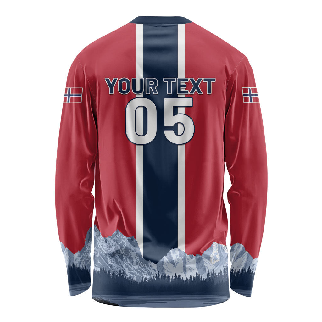 Custom Norway Football 2026 Long Sleeve Shirt Norge On Top