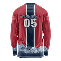 Custom Norway Football 2026 Long Sleeve Shirt Norge On Top