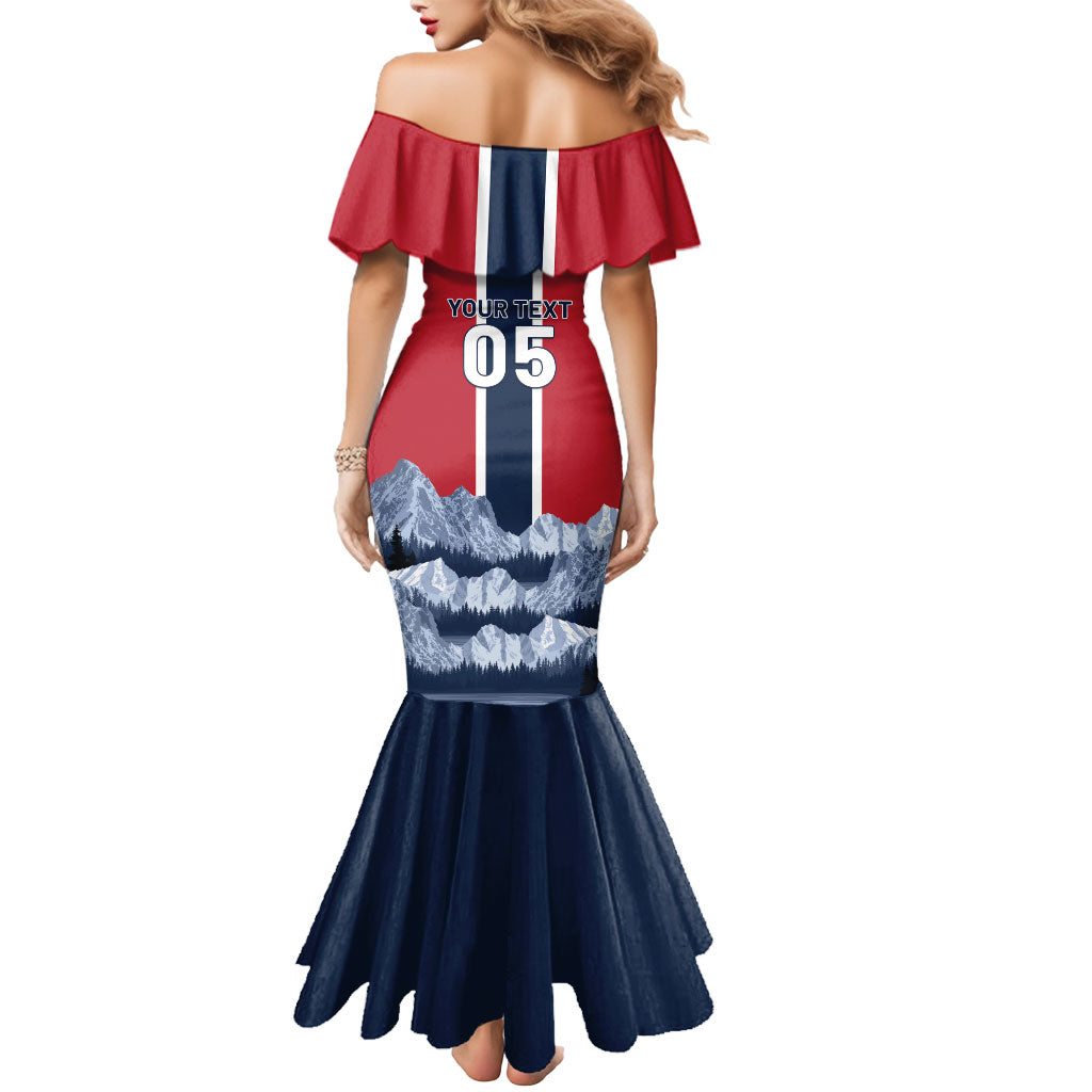 Custom Norway Football 2026 Mermaid Dress Norge On Top