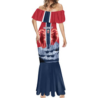 Custom Norway Football 2026 Mermaid Dress Norge On Top