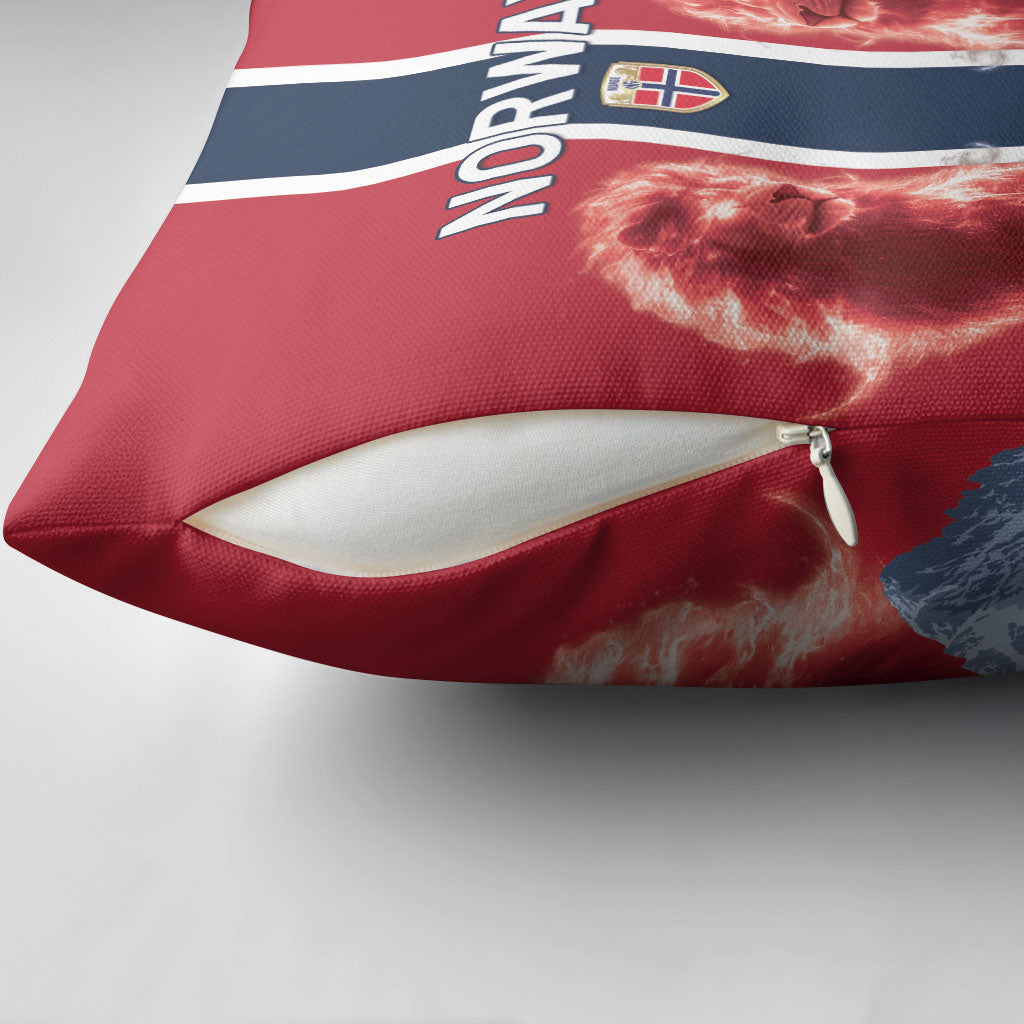 Norway Football 2026 Pillow Cover Norge On Top