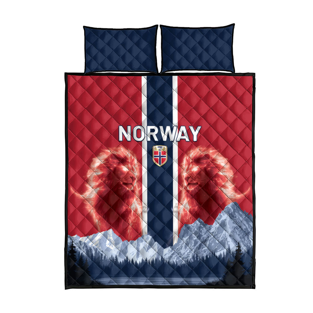 Norway Football 2026 Quilt Bed Set Norge On Top