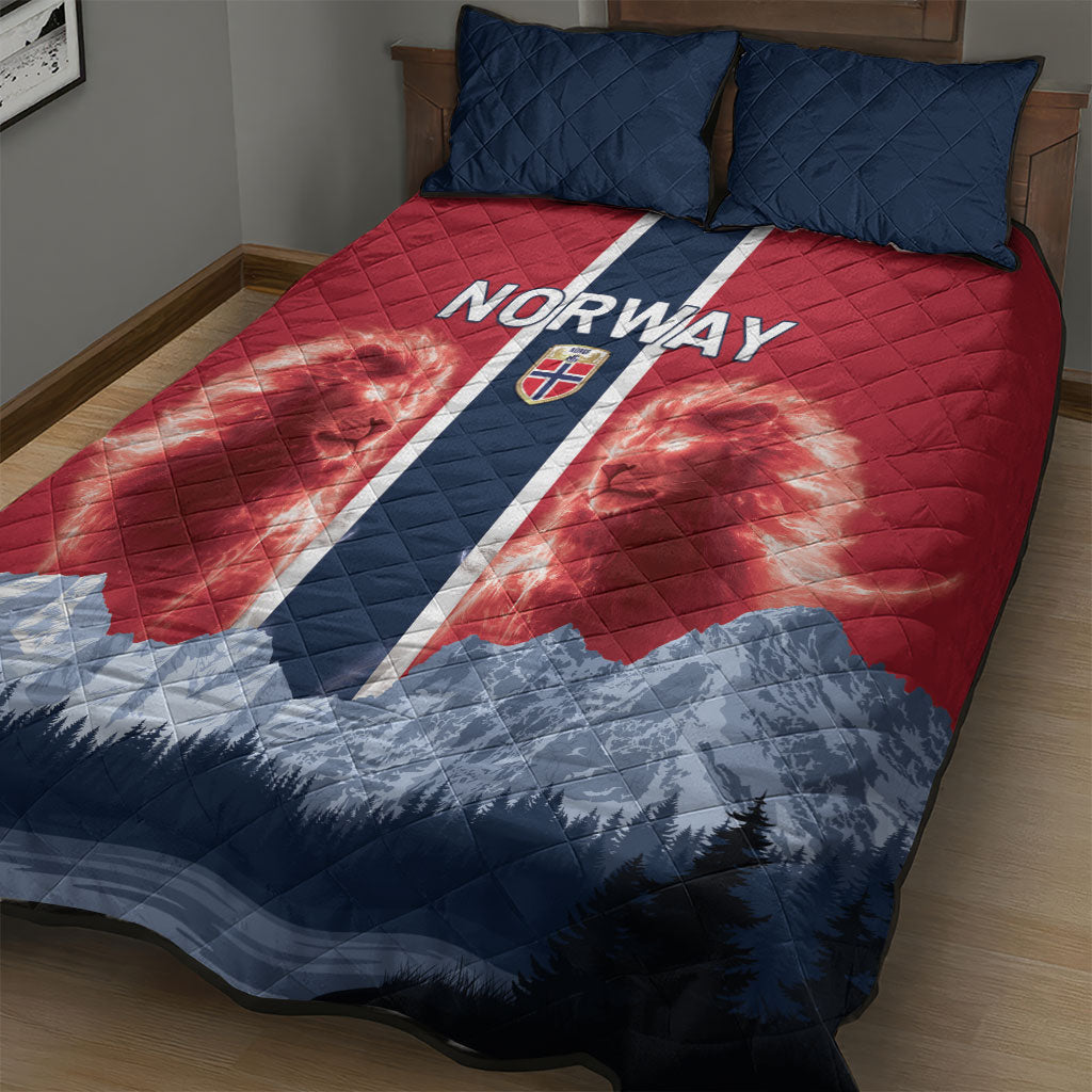 Norway Football 2026 Quilt Bed Set Norge On Top