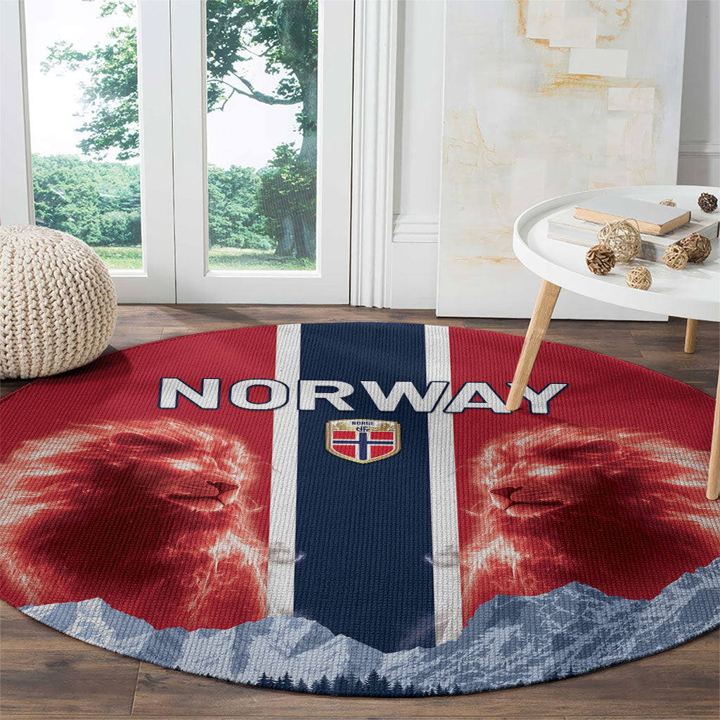 Norway Football 2026 Round Carpet Norge On Top